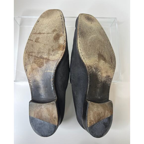 Jimmy Choo Brown Suede and Leather Foxley Tassel Loafers, Size 46 - Picture 13 of 14